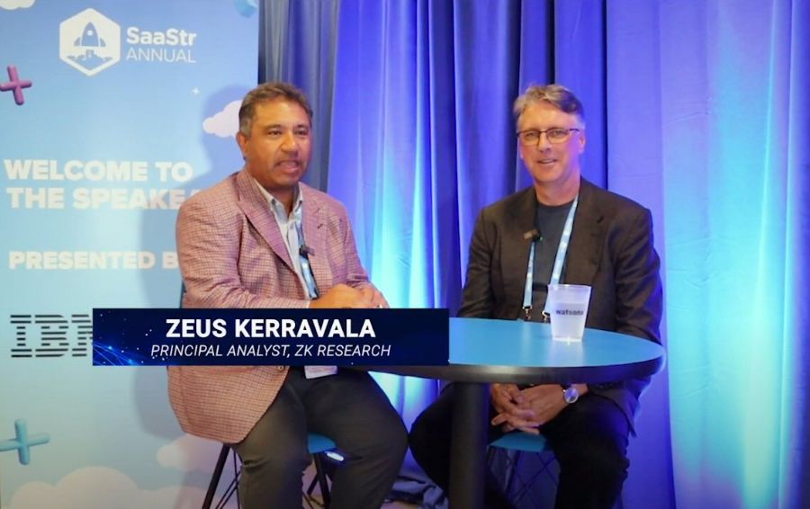 2024 ZKast #119 with Stuart Frost, CEO and Founder of Geminos inside the IBM lounge at SaaStr